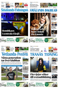 Smålands-Tidningen, Smålands Dagblad, Vetlanda-Posten och Tranås Tidning